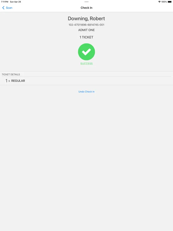 Tikkl Check-In iPad  Screenshots