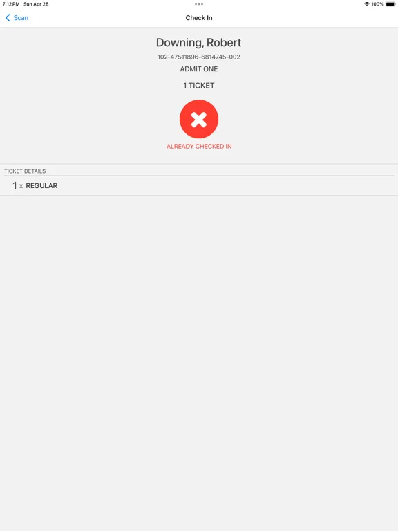 Tikkl Check-In iPad  Screenshots