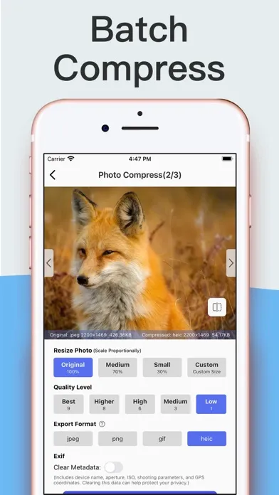 Photo Compress & Resize Images應用截圖