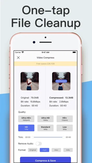 Captures d'écran de Video Compressor : Converter