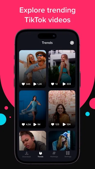 TicTok saver: watch & download 스크린샷
