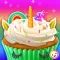 Unicorn Rainbow Cupcake