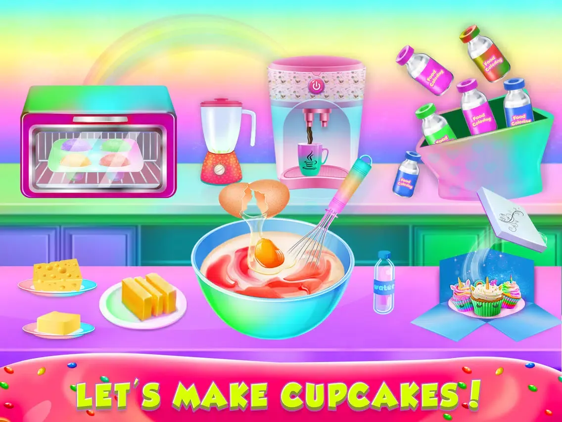 Unicorn Rainbow Cupcake iPad  Screenshots