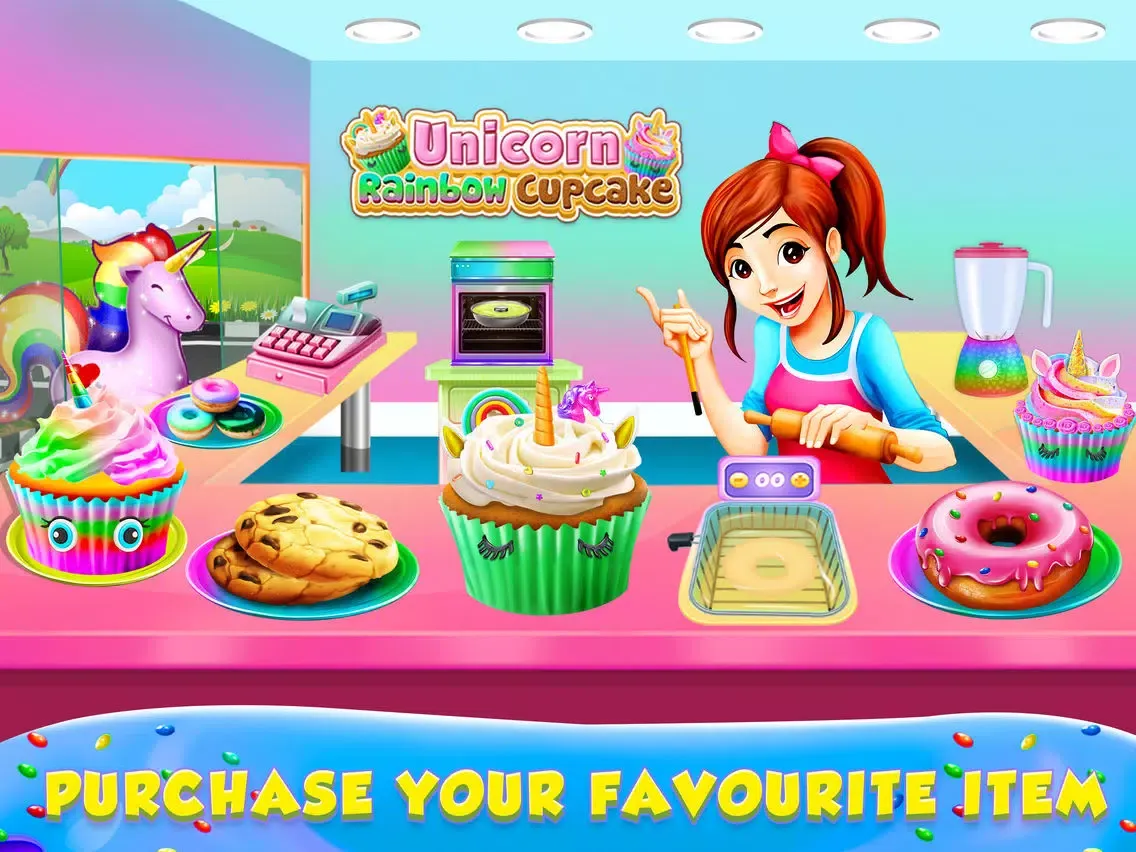Unicorn Rainbow Cupcake iPad  Screenshots