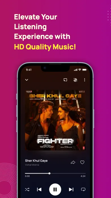 Capturas de tela do Gaana Music - Songs & Podcasts