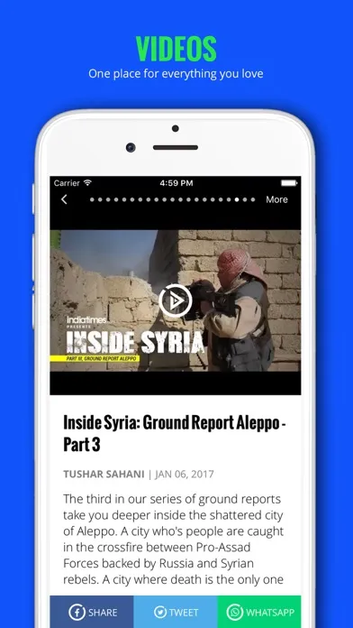 ภาพหน้าจอของ Indiatimes - Trending News App