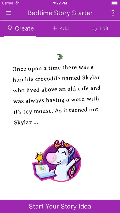 Bedtime Story Starter स्क्रीनशॉट