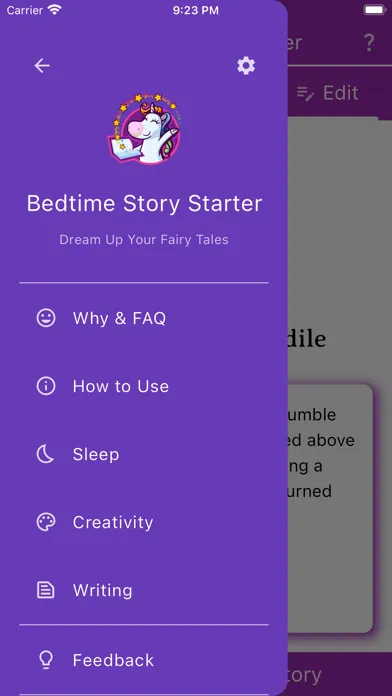 Bedtime Story Starter स्क्रीनशॉट