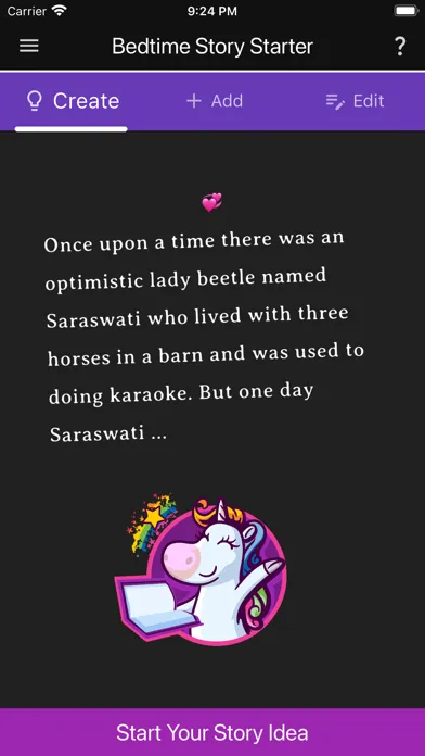 Bedtime Story Starter स्क्रीनशॉट