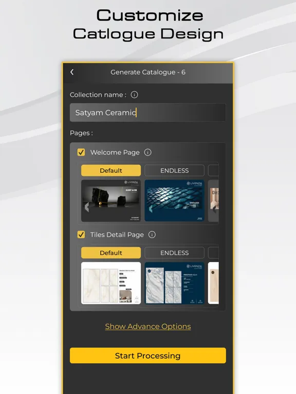 Screenshot di Tiles Catalogue Maker iPad 