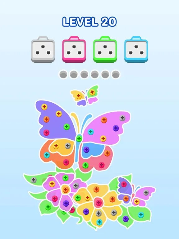 Tangkapan layar Screw Sort Jam -Pin Jam Puzzle iPad 