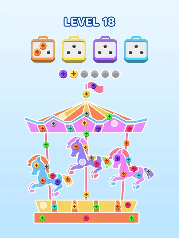 Tangkapan layar Screw Sort Jam -Pin Jam Puzzle iPad 
