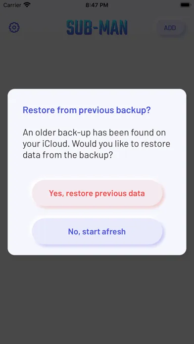 SubMan - Subscription Tracker سکرین شاٹس