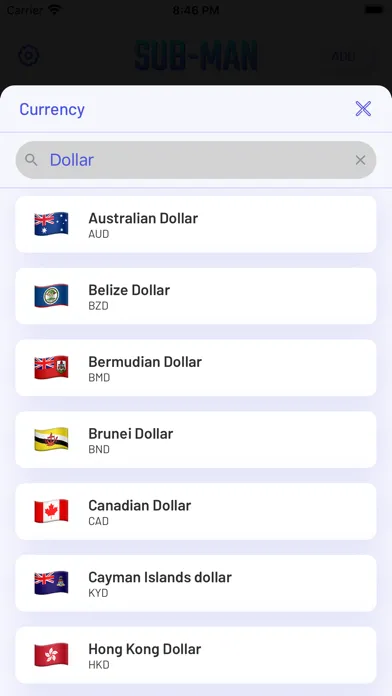 SubMan - Subscription Tracker سکرین شاٹس