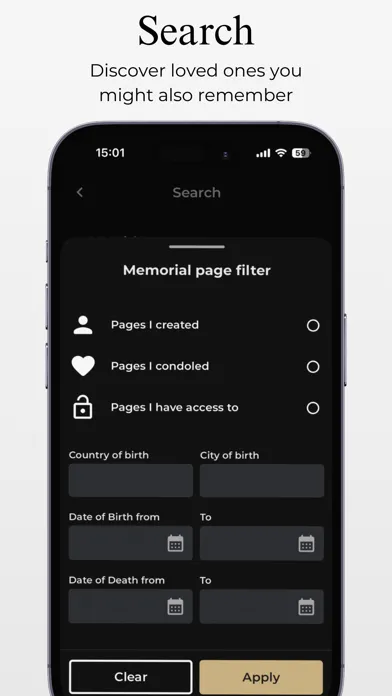 ภาพหน้าจอของ Till Always - Memorial App