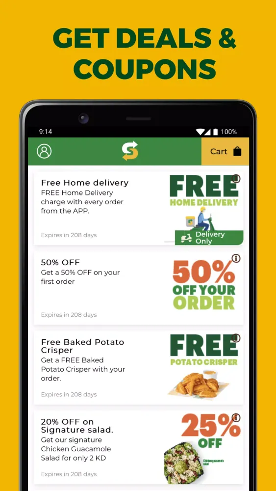 Subway® Kuwait应用截图