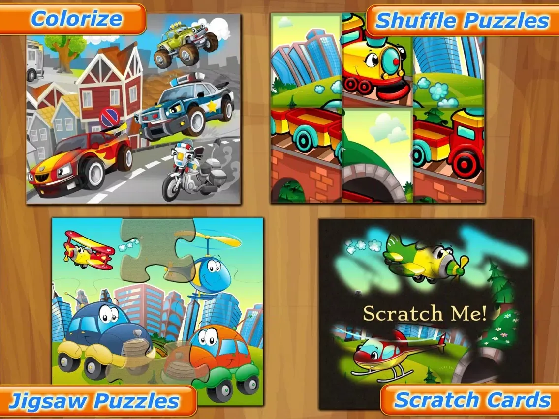 تصاویر Cars Puzzle Fun Games for Kids iPad 