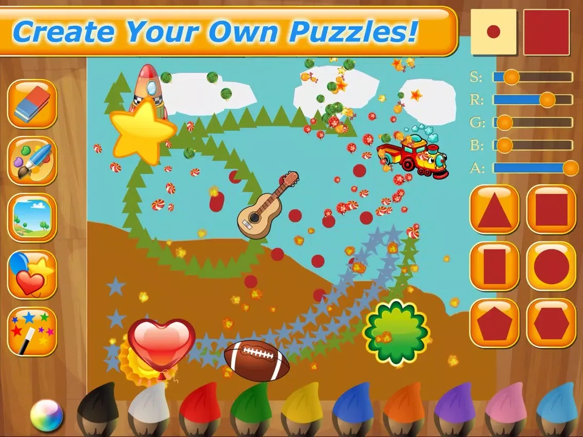 تصاویر Cars Puzzle Fun Games for Kids iPad 