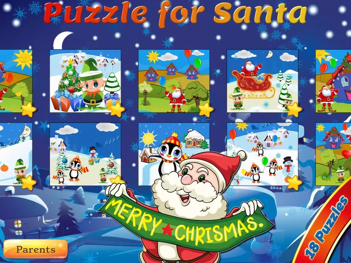 Santa Claus: Toddler Puzzles iPad  Screenshots