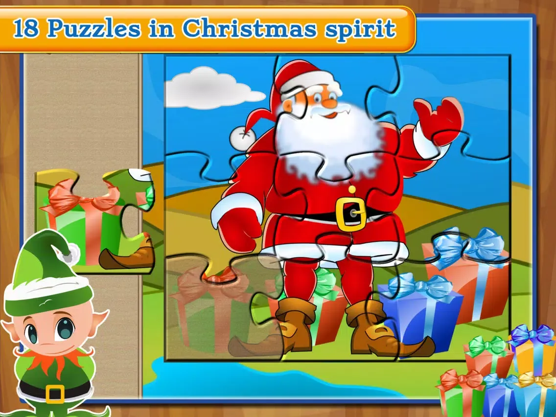 Santa Claus: Toddler Puzzles iPad  Screenshots