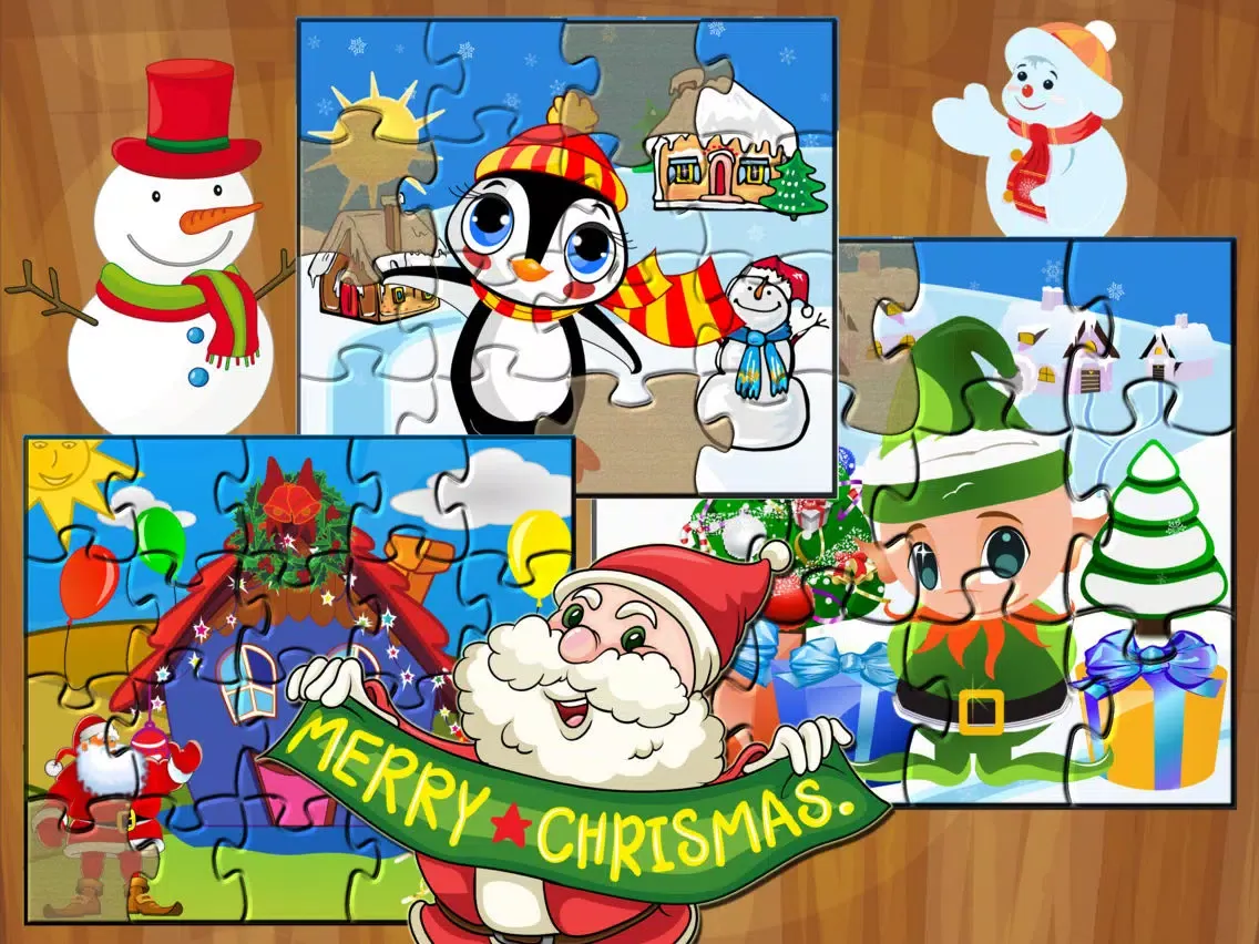 Santa Claus: Toddler Puzzles iPad  Screenshots