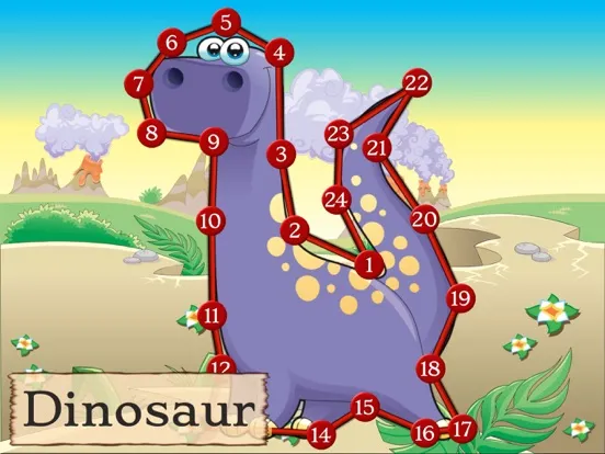 Tangkapan skrin Dinosaur Dots Connect for kids iPad 