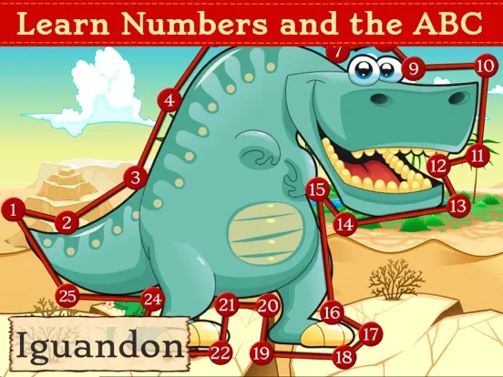 Tangkapan skrin Dinosaur Dots Connect for kids iPad 