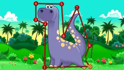 Tangkapan skrin Dinosaur Dots Connect for kids