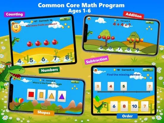 Dino Preschool ABC Math Games iPad 應用截圖