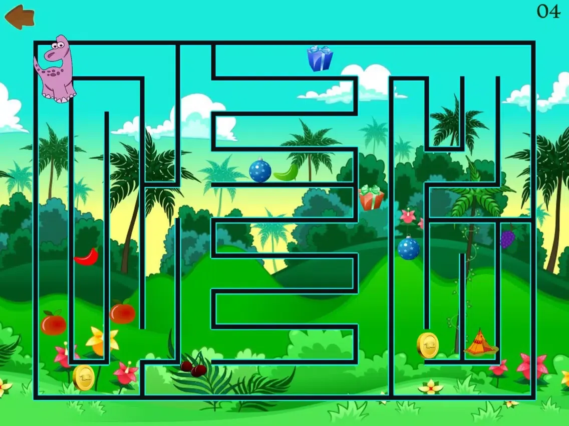 Dino Maze: kids learning games iPad 應用截圖
