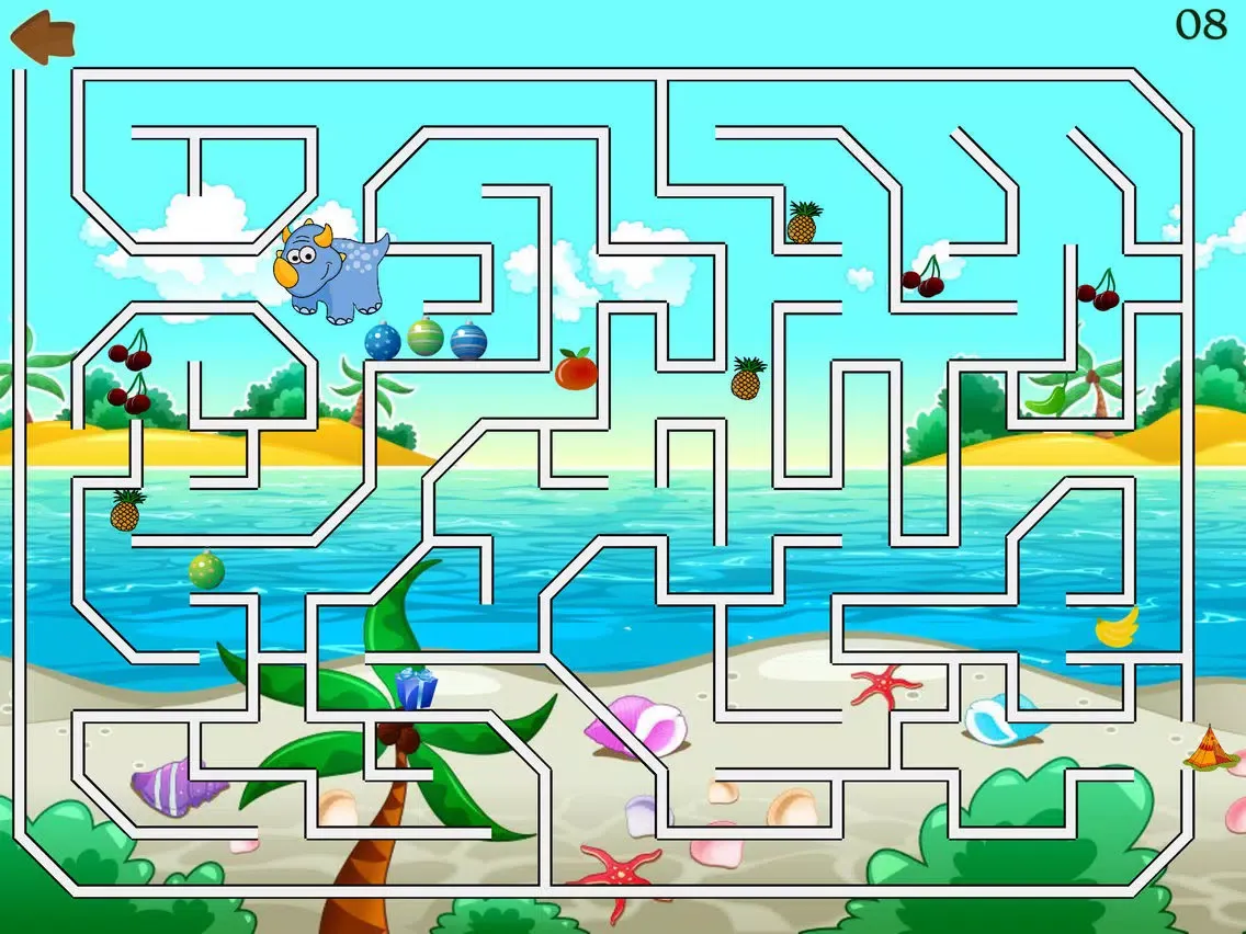 Dino Maze: kids learning games iPad 應用截圖