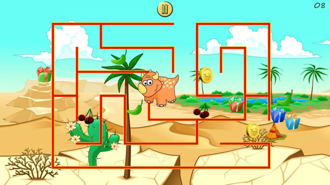 Dino Maze: kids learning games應用截圖