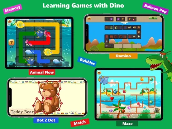 Dino Puzzle Kid Dinosaur Games iPad  スクリーンショット