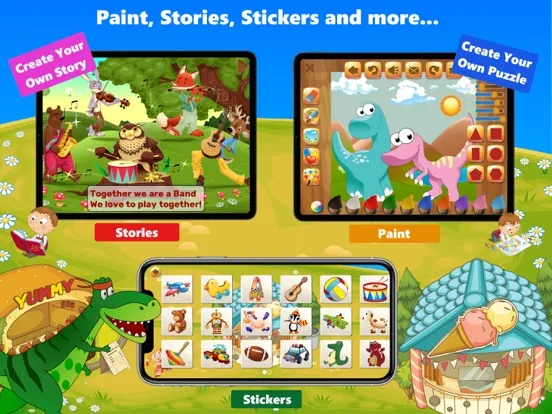 Dino Puzzle Kid Dinosaur Games iPad  スクリーンショット