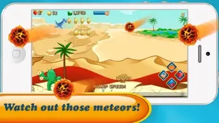Run Dino Run 2: Play funny baby TRex Dinosaur racing in a prehistoric jurassic world park - Newest HD free game for iPad by Tiltan Games স্ক্রিনশট