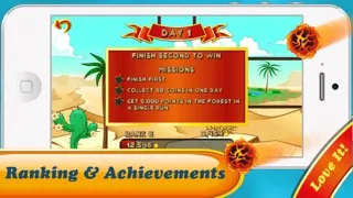 Run Dino Run 2: Play funny baby TRex Dinosaur racing in a prehistoric jurassic world park - Newest HD free game for iPad by Tiltan Games স্ক্রিনশট