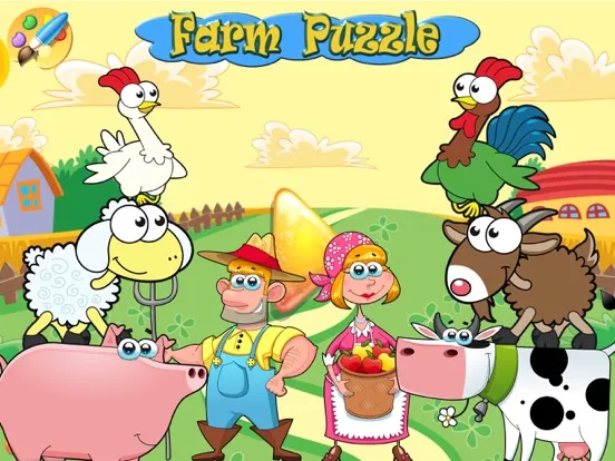 Farm Animal Puzzles for Kids iPad 應用截圖