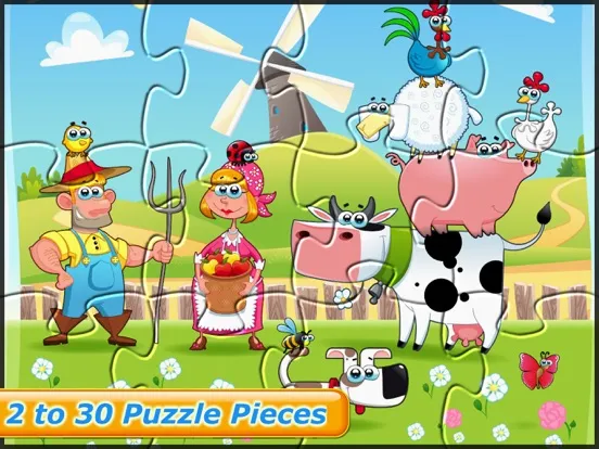 Farm Animal Puzzles for Kids iPad 應用截圖