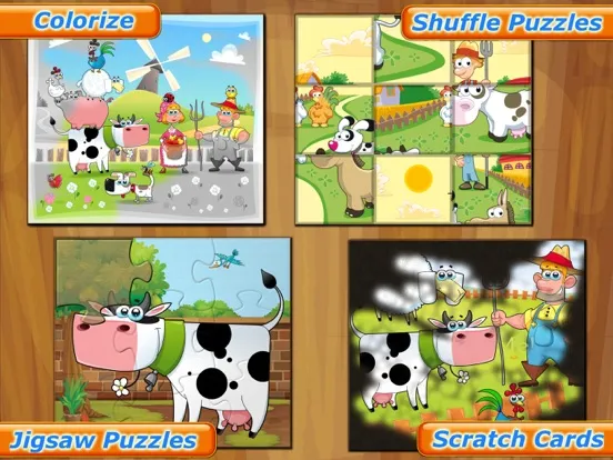Farm Animal Puzzles for Kids iPad 應用截圖