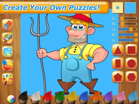 Farm Animal Puzzles for Kids iPad 應用截圖