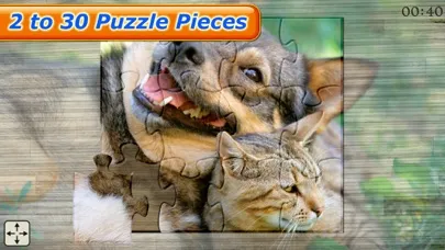 Ảnh chụp màn hình của Cute Pets - Real Dogs and Cats Picture Puzzle Games for kids