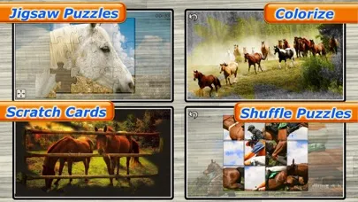 Tangkapan skrin Mighty Horses - Real Horse Picture Puzzle Games for kids