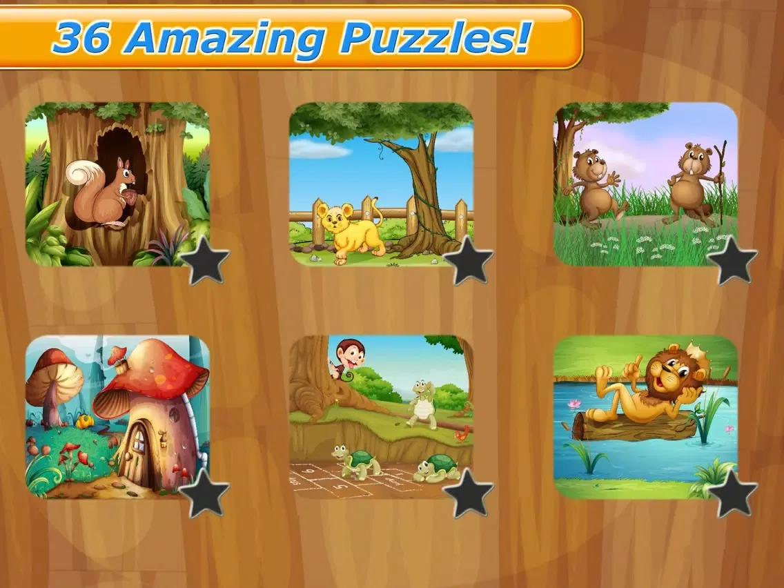 Capturas de tela do Wild animals kids puzzle games iPad 