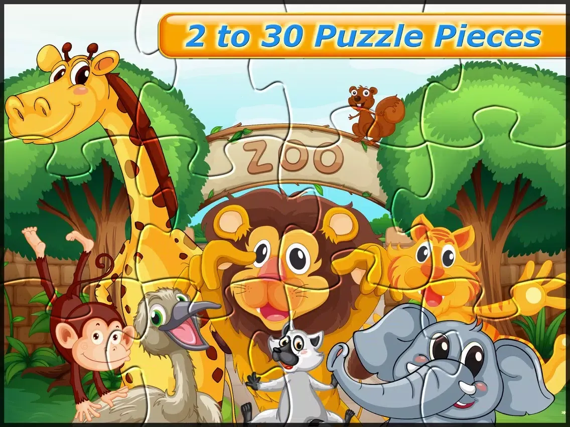 Capturas de tela do Wild animals kids puzzle games iPad 