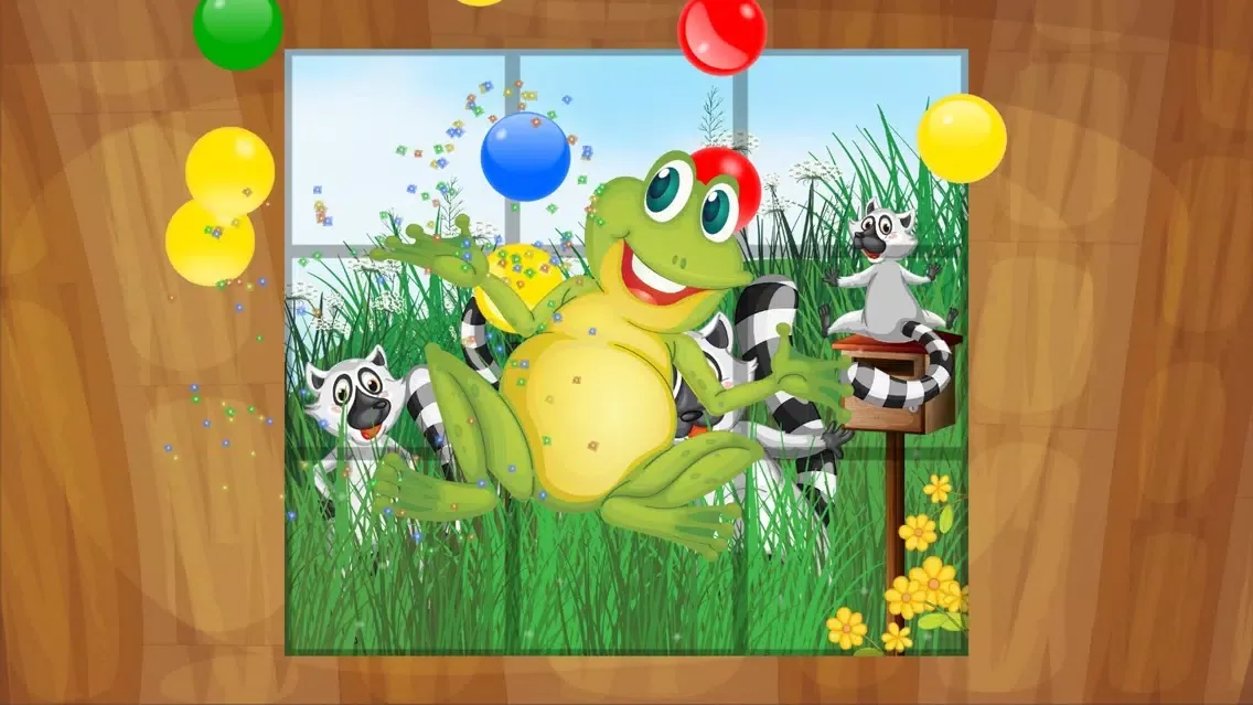 Capturas de tela do Wild animals kids puzzle games