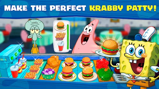 Tangkapan skrin SpongeBob: Krusty Cook-Off