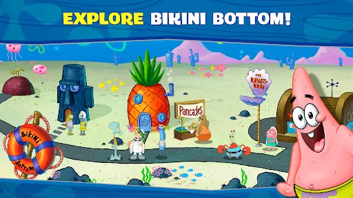 Tangkapan skrin SpongeBob: Krusty Cook-Off