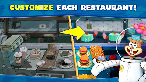 Tangkapan skrin SpongeBob: Krusty Cook-Off