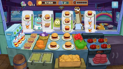 Tangkapan skrin SpongeBob: Krusty Cook-Off