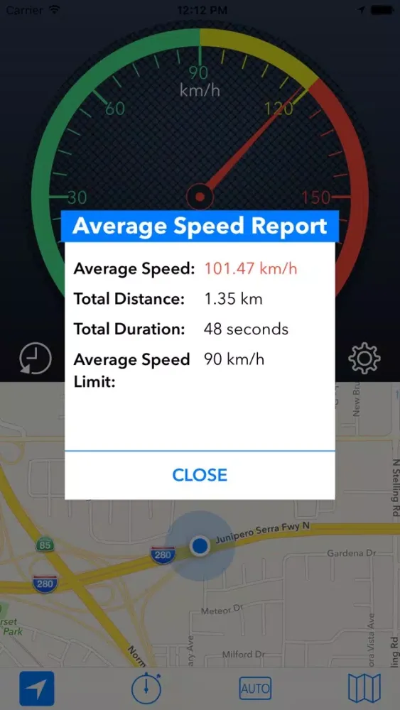 Captures d'écran de Average Speedometer